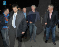 PEOPLE - Bill Clinton speist im Peploe's Wine Bistro in Dublin