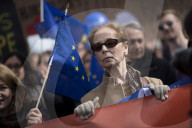 PEOPLE - March of Europe: In Berlin demonstrieren 4000 Menschen für Europa