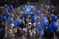 PEOPLE - March of Europe: In Berlin demonstrieren 4000 Menschen für Europa