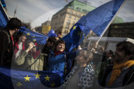 PEOPLE - March of Europe: In Berlin demonstrieren 4000 Menschen für Europa