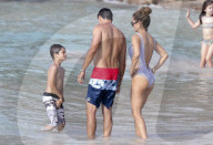PEOPLE - David Charvet und Brooke Burke geniessen mit den Kids die Ferien auf St.Barts