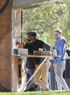 EXKLUSIV - David Beckham tollt mit Hund und Sohn Cruz im Hyde Park herum
