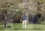 EXKLUSIV - David Beckham tollt mit Hund und Sohn Cruz im Hyde Park herum