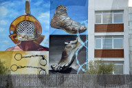 FEATURE - Italien: Wandmalereien in den Strassen von Rom