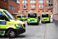 Truck driven into crowds on a street in central Stockholm, Sweden - 07 Apr 2017