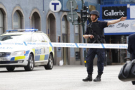 Presumed terror attack outside Åhlens department store, Stockholm, 2017-04-07