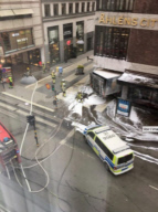 Three people have been killed after a truck was driven into crowds in central Stockholm, police and eyewitnesses said