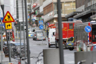 Presumed terror attack outside Åhlens department store, Stockholm, 2017-04-07