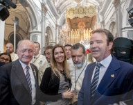 PEOPLE - Antonio Banderas nimmt mti seiner Partnerin Nicole Kimpel an der Semana Santa in Malaga teil