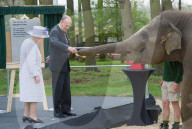 PEOPLE - Queen Elizabeth und Prinz Philip eröffnen das Elefantenzentrum im Zoo von Bedfordshire