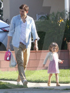 EXKLUSIV - Ashton Kutcher mit seiner Tochter Wyatt in Studio City unterwegs