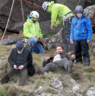 PEOPLE - Gerard Butler bei den Dreharbeiten zu 'Keeper'