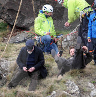 PEOPLE - Gerard Butler bei den Dreharbeiten zu 'Keeper'
