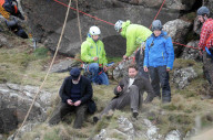 PEOPLE - Gerard Butler bei den Dreharbeiten zu 'Keeper'