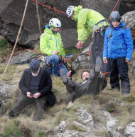 PEOPLE - Gerard Butler bei den Dreharbeiten zu 'Keeper'