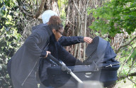 EXKLUSIV - Janet Jackson mit Baby Eissa im Park in London