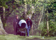 EXKLUSIV - Janet Jackson mit Baby Eissa im Park in London