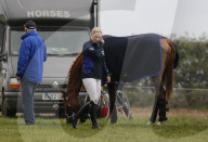 EXKLUSIV - Zara Tindall fällt vom Pferd in Norfolk