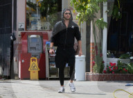 PEOPLE - Gabriel Aubry verlässt das Gym in Beverly Hills