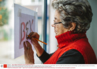 Lata 65 is a creative workshop teaching street art to senior citizens, Lisbon, Portugal, May 2015