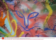 Lata 65 is a creative workshop teaching street art to senior citizens, Lisbon, Portugal, May 2015