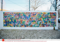 Lata 65 is a creative workshop teaching street art to senior citizens, Lisbon, Portugal, May 2015