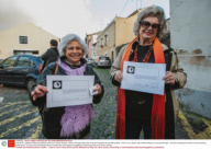 Lata 65 is a creative workshop teaching street art to senior citizens, Lisbon, Portugal, May 2015