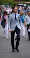 Pippa Middleton, Carole Middleton, Michael Middleton and Pippa's boyfriend James Matthews leave Wimbledon
