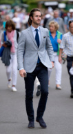 Pippa Middleton, Carole Middleton, Michael Middleton and Pippa's boyfriend James Matthews leave Wimbledon