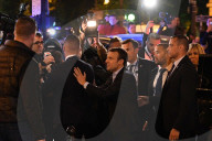 NEWS - Wahlen in Frankreich: Emmanuel Macron lässt sich im La Rotonde feiern