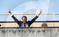 NEWS - Wahlen in Frankreich: Emmanuel Macron lässt sich im La Rotonde feiern