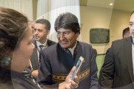 NEWS - New York: Evo Morales besucht das UNO-Hauptquartier