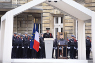 Paris:Ceremony for slain police officer Xavier Jugele