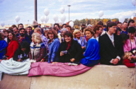 Princess Diana and Prince Charles tour the "Best of Britain" merchandise display at J.C. Penney