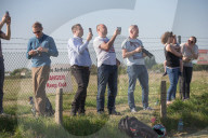 FEATURE - Das Luftschiff 'Airlander 10' fliegt über Bedfordshire
