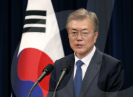 NEWS - Der neue südkoreanische Präsident Moon Jae hält ein Presskonferenz