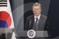 NEWS - Der neue südkoreanische Präsident Moon Jae hält ein Presskonferenz