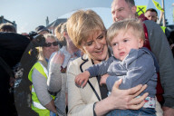 NEWS - Schottlands erste Ministerin Nicola Sturgeon auf Wahlkampftour in Fife