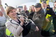 NEWS - Schottlands erste Ministerin Nicola Sturgeon auf Wahlkampftour in Fife