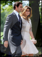 PEOPLE - Pippa Hochzeit: Roger und Mirka Federer treffen ein