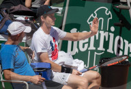 PEOPLE - Novak Djokovic trainiert mit Andre Agassi im Roland Garros Stadion
