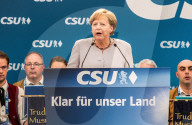 NEWS - MÃ¼nchen: Angela Merkel im Festzelt bei der Truderinger Festwoche 