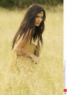 Young woman in a field - 2013
