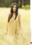Young woman in a field - 2013