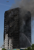 Tower block fire in London