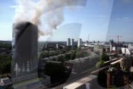 NEWS - London: Grossbrand im Grenfell Tower: Löscharbeiten