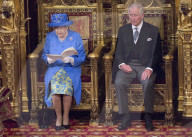 PEOPLE - London: Die Queen am 'State Opening of Parliament' 
