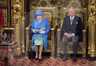 PEOPLE - London: Die Queen am 'State Opening of Parliament' 