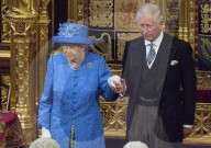 PEOPLE - London: Die Queen am 'State Opening of Parliament' 