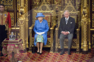 PEOPLE - London: Die Queen am 'State Opening of Parliament' 